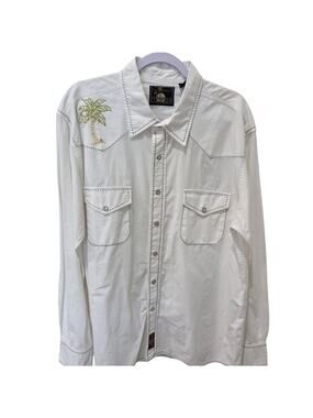 Jimmy Buffet  "It's Five 5 O'clock Somewhere" Longsleeve Casual Shirt, Size XXL